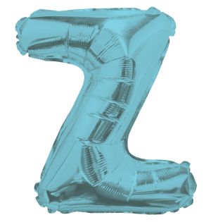 14" Light Blue Letter Z Balloon