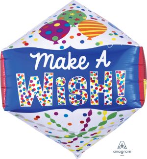 UltraShape Anglez Happy Birthday Make A Wish Balloon