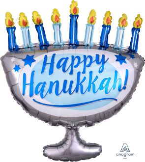 SuperShape Happy Hanukkah Menorah Balloon