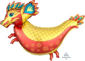SuperShape Fiery Dragon Dinosaur Balloon