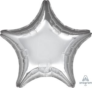 28" Metallic Silver Star (non-packaged) Balloon