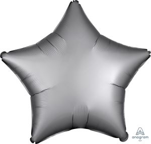 18" Satin Luxe Platinum Star Balloon