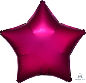 18" Satin Luxe Pomegranate Star (non-packaged) Balloon