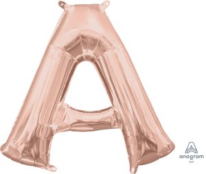 16" Rose Gold Letter A Balloon