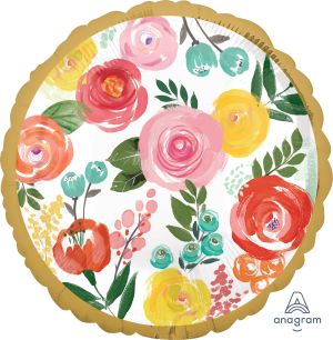 18" Bright Florals Balloon