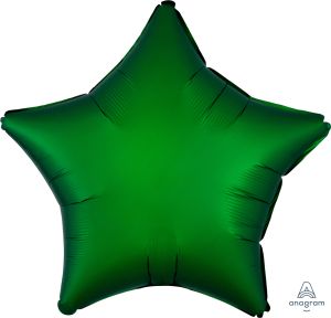 18" Satin Luxe Emerald Star (non-packaged) Balloon
