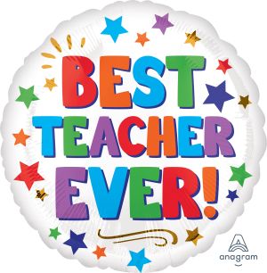 18" Best Teacher Ever Balloon