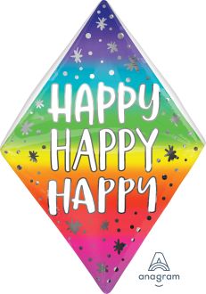 UltraShape Anglez Happy Happy Happy It's Your Day Balloon