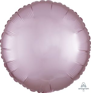 18" Satin Luxe Pastel Pink Circle (non-packaged) Balloon