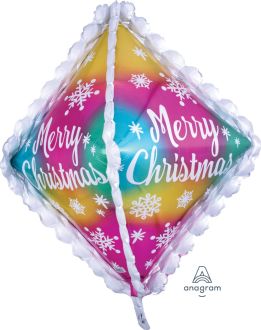 Supershape Merry Christmas Ruffle Balloon