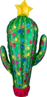 Supershape Christmas Cactus Balloon