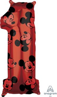 26" Mickey Mouse Forever Number 1 Balloon
