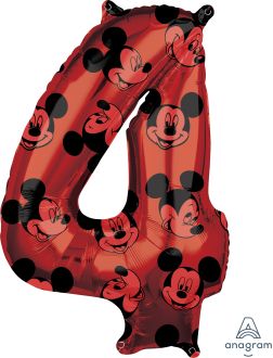 26" Mickey Mouse Forever Number 4 Balloon