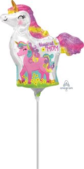 MiniShape Mama and Baby Unicorn Balloon