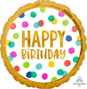 18" Happy Dots Balloon