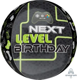 Orbz Level Up Birthday Balloon