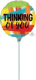 09" Thinking of You Primary Painted Balloon