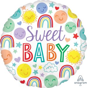 18" Sweet Baby Icons Balloon