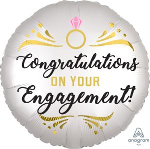 18" Satin Engagement Balloon