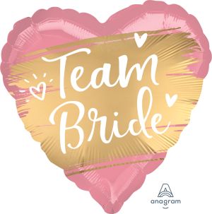 18" Satin Gold Team Bride Balloon