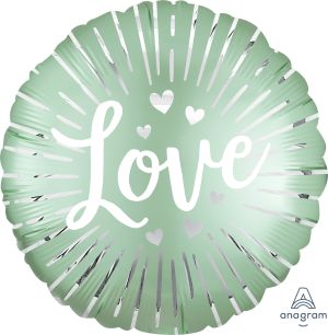 18" Satin Love Burst Balloon