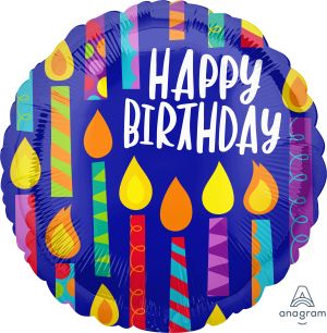 Jumbo Happy Birthday Day Happy Candles Balloon