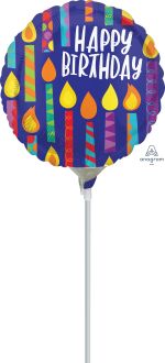 09" Happy Birthday Happy Candles Balloon