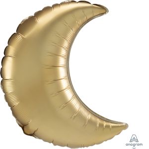 Crescent 26" Satin Gold Balloon
