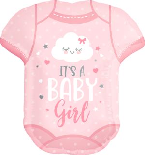 SuperShape Baby Girl Onesie Balloon