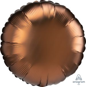 18" Satin Luxe Cocoa Round (non-packaged) Balloon