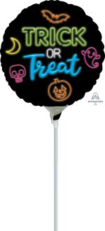 04" Neon Trick or Treat Balloon