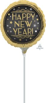 04" Vintage Satin New Year Balloon