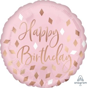 18" Blush Birthday Balloon