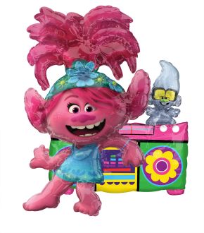 CI: Figurine Trolls World Tour Poppy Balloon
