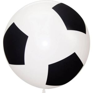 24" Soccer Ball White (3pcs) Balloons