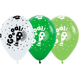 11" Soccer GOAL World Cup Assortment (50pcs) Balloons