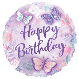 Standard Flutters Happy Birthday Balloon
