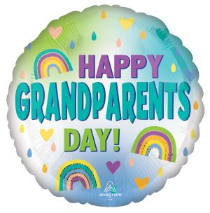 18" Grandparents Day Rainbows Balloon