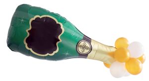 Latex Accented Supershape Cheers Balloon