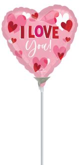 04" I Love You Playful Hearts Balloon