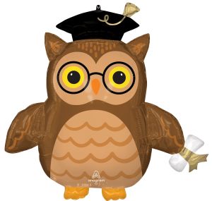 Supershape Graduate Wise Owl Balloon