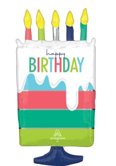 SuperShape Modern Birthday Balloon
