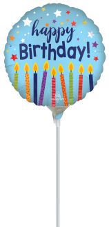 09" Satin Happy Birthday Celebrate Balloon