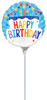 09" Happy Birthday Tiered Cake Balloon