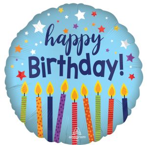 Standard Satin Happy Birthday Celebrate Balloon