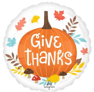 Standard Satin Give Thanks Balloon