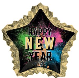 SuperShape New Year Glow Star Balloon