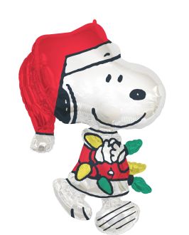 SuperShape Peanuts Santa Snoopy Balloon