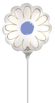MiniShape Satin Purple Daisy Balloon
