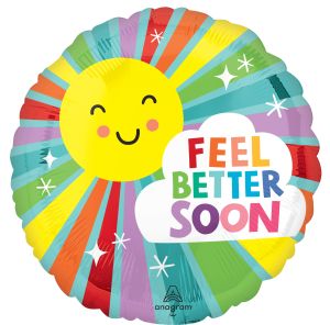 Jumbo Sunny Wishes Feel Better Soon Balloon